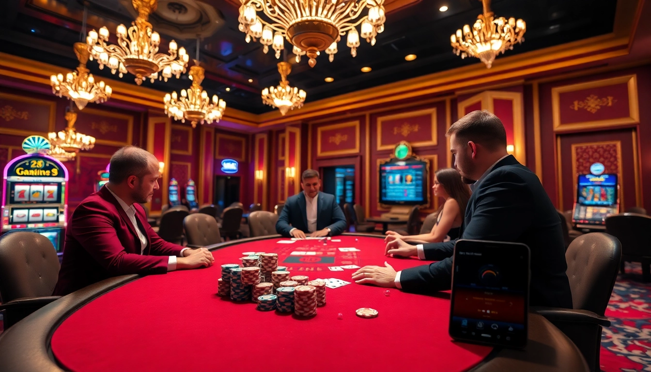 Experience high-stakes gambling at https://abc8.luxury/ with vibrant poker chips and a luxurious casino setting.