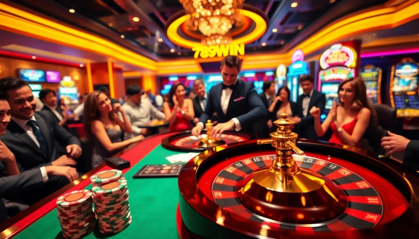 Experience the thrill of gambling at 789WIN with lively casino games and engaging players.