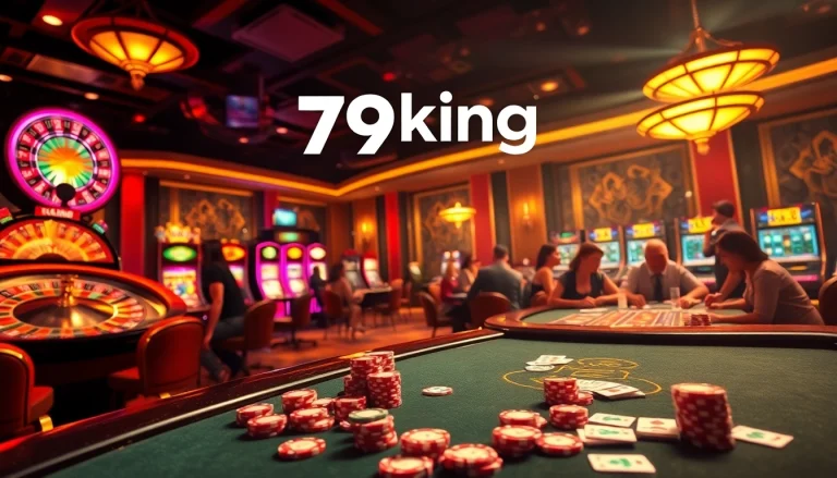 Experience the excitement of 79king with luxurious casino games, chips, and atmosphere.