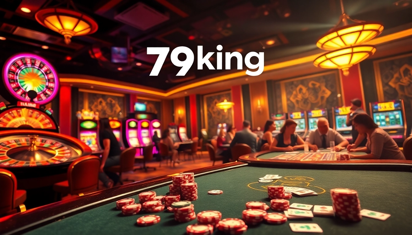 Experience the excitement of 79king with luxurious casino games, chips, and atmosphere.