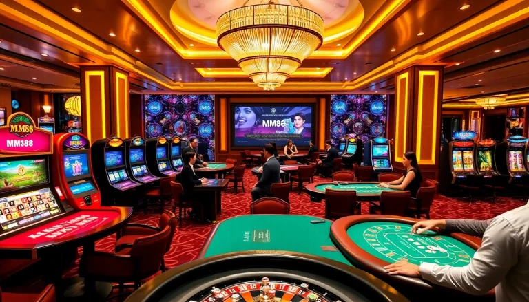 Play exciting casino games and win with MM88 at this engaging gaming scene.