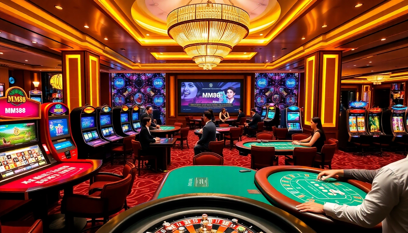 Play exciting casino games and win with MM88 at this engaging gaming scene.