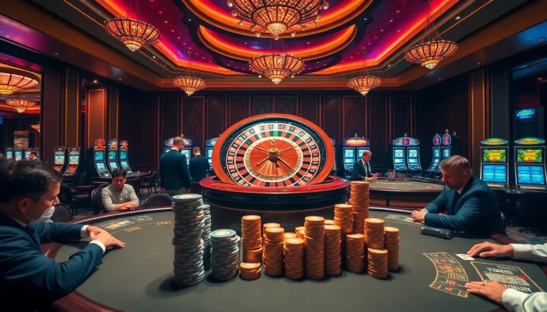 Experience the thrill of TR88 CASINO with vibrant table games and slot machines.
