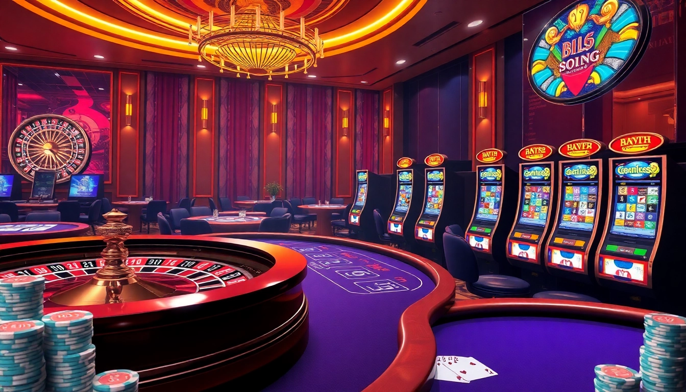 Experience the excitement of playing hm88 nohu at a vibrant online casino featuring thrilling games and luxurious settings.
