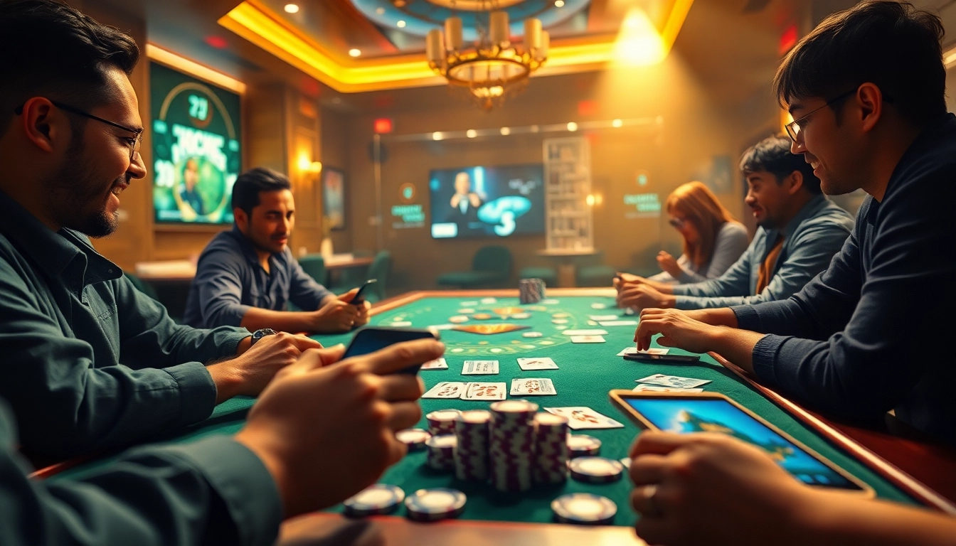 Exciting Rummy 91 online gaming scene with players enjoying a vibrant card game.