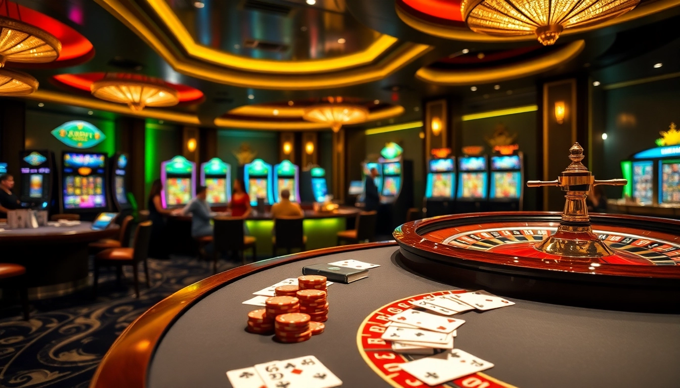 Players enjoying high-stakes games at the casino from https://88i8i.net/, showcasing excitement and luxury.