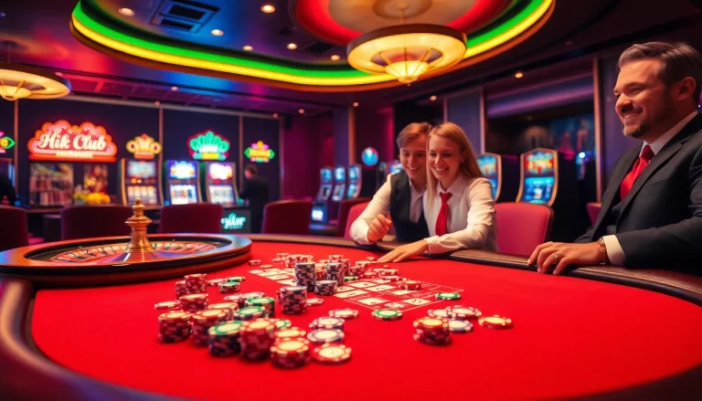 Exciting Game Hitclub gaming scene with poker chips and roulette wheel.