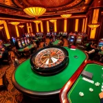 Players immerse in thrilling vvjl casino activities with vibrant tables and slot machines.