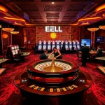 Players enjoying a thrilling EEJL casino experience at a vibrant roulette wheel.